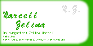 marcell zelina business card